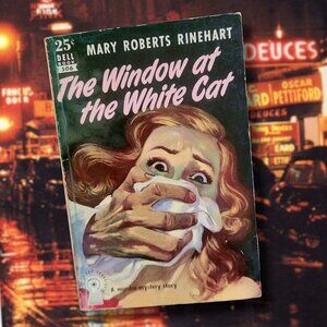 Vintage "Mapback" Mary Roberts Rinehart - The Window At The White Cat 1950s